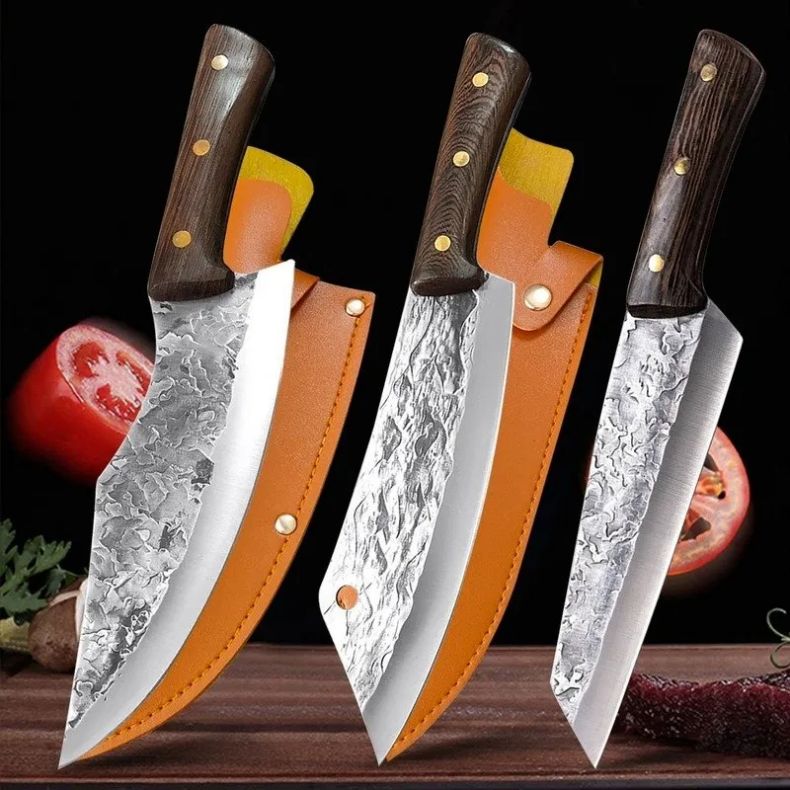 Hand Forged Butcher Knife Set With Leather Sheath (1).jpg