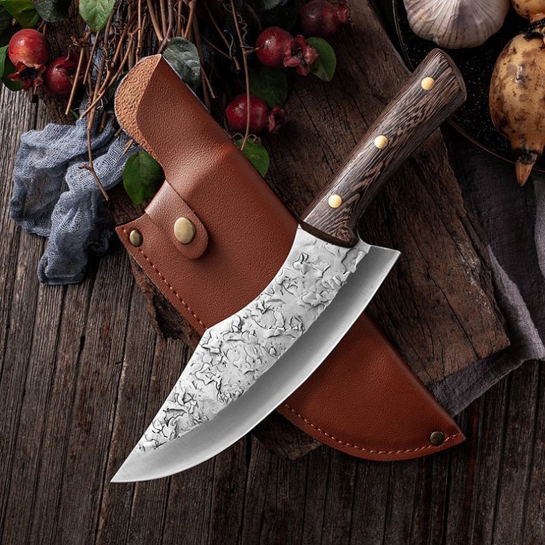 Hand Forged Butcher Knife Set With Leather Sheath (6).jpg