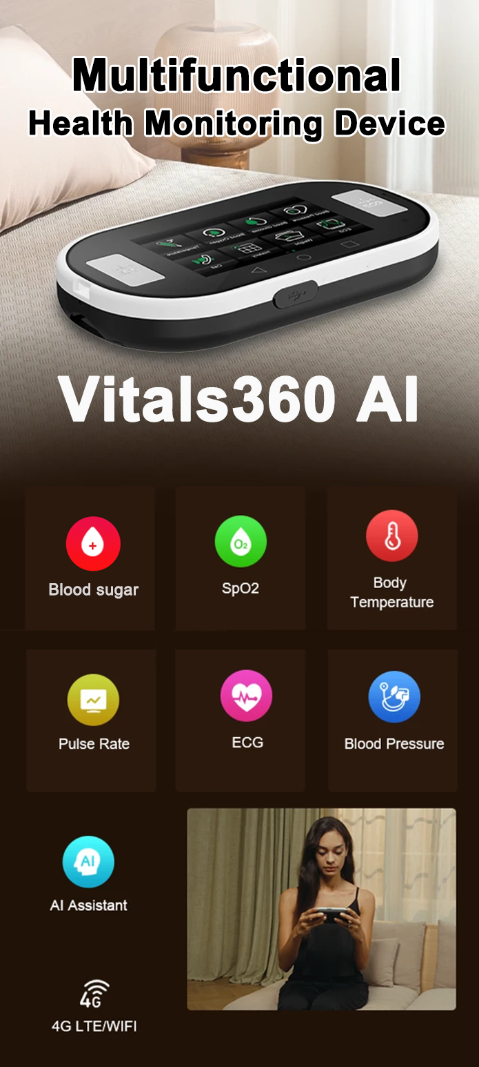 Vitals 360 AI painlessly monitors blood sugar